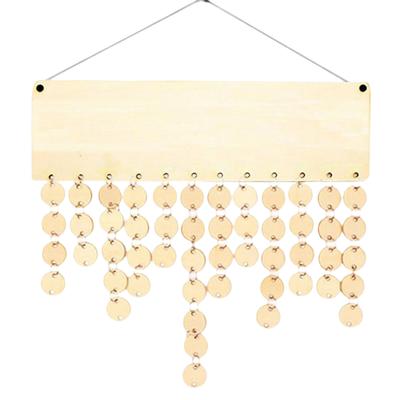 Targa per compleanno in famiglia, calendario promemoria per compleanno in legno da appendere fai da te