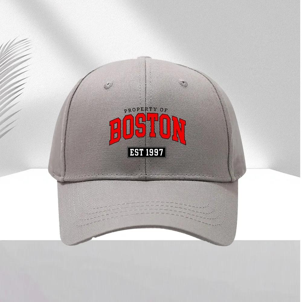 Boston EST Baseball Cap Adjustable Polyester Casual Sun Hat For Adults One Size