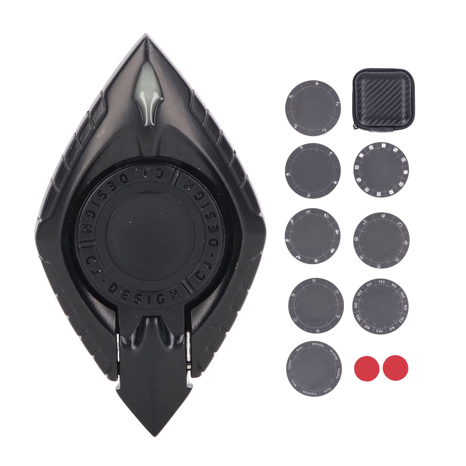 

Металлическая вращающаяся сенсорная игрушка для снятия тревоги, держатель для телефона, вращающаяся игрушка для снятия стресса с чёрный