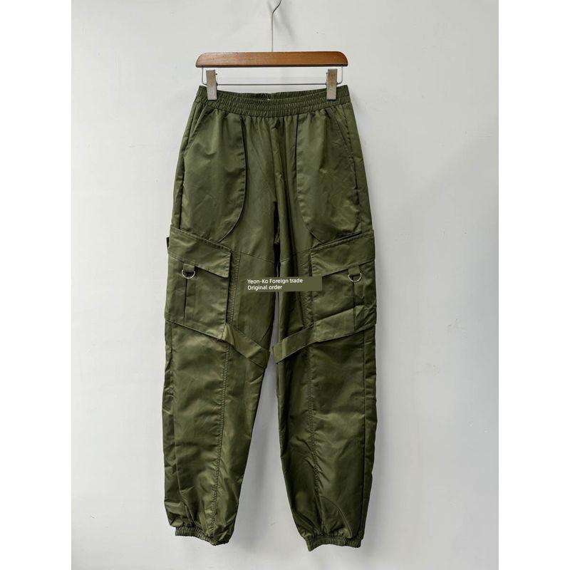 

Экспорт Чистый Оригинальный Горячий Хипстерский Инструментальный Стиль Уличный Крутой Куртка-Ракушка Костюм Кардиган Верхняя Одежда + Брюки Женский Army Green Pants L