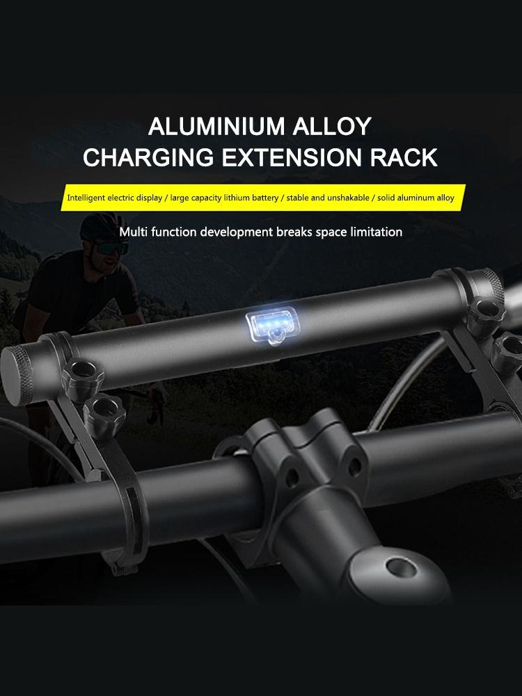 Prodlužovací prodlužovací stojan Prodlužovací rám lampy Držák svítilny Klip Jezdecké vybavení Usb jízdní kolo Držák z hliníkové slitiny Prodlužovací držák