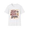 Falling More In Love with Jesus T-Shirt | Fall Leaves Faith Tee