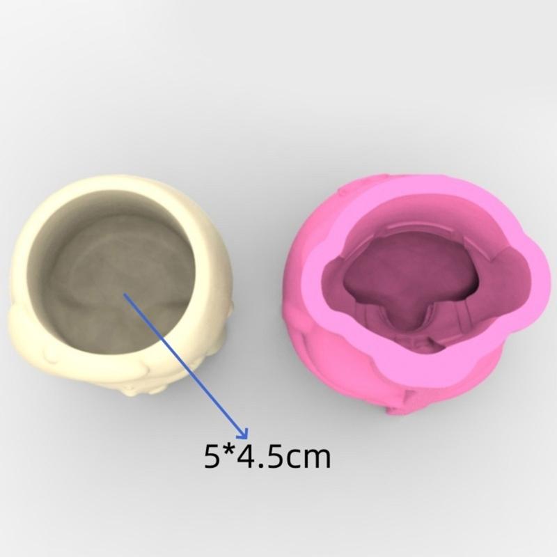 Cute Girl Planter Silicone Mold For Resin Cement Crafts Reusable DIY Flowerpot Design Flower Pot Making Mould