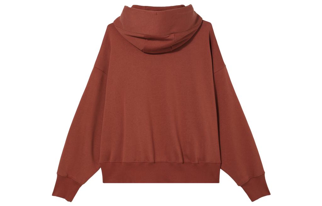 Nike Sweatshirts Women's Dark Orange Hooded Moderate Regular DQ5859-832