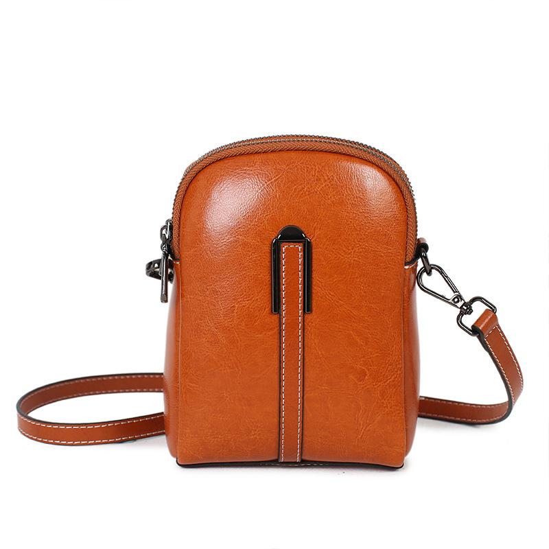 Phone Bag for Women Crossbody Bag 2025 New Fashion Versatile Large Capacity Cowhide Small Bag Genuine Leather Shoulder Bag for Women
