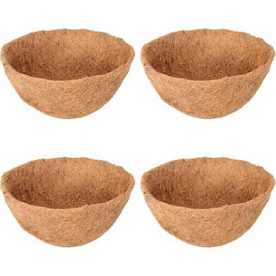 4 Stück Ersatz-Kokosfaser-Einsätze für Hängekörbe, natürlicher Ersatz-Kokosfaser-Einsatz für Garten, Blumentopf, Gemüse, Kräuter