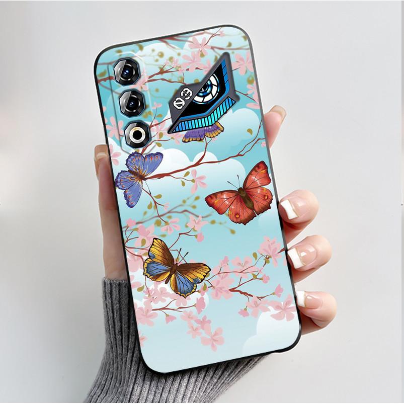 For ZTE Nubia Neo 3 Neo3 GT 5G Case Z2465N Shockproof Silicone TPU Butterfly Flower Back Cover For Nubia Neo 3GT Soft Phone Case