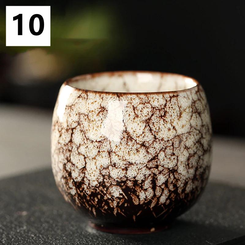 1PC Kiln Change Ceramic Cup Porcelain Kung Fu Tea Cups 110ml Drinkware Tableware Pottery Drinkware Tableware Coffee Mug Wine Mug