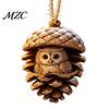 Durable Holiday Ornaments Forest Animal Acorn Ornaments, Cozy Woodland Christmas 2D Acrylic Realistic Hanging Decor Pine Cone Pendant for Xmas
