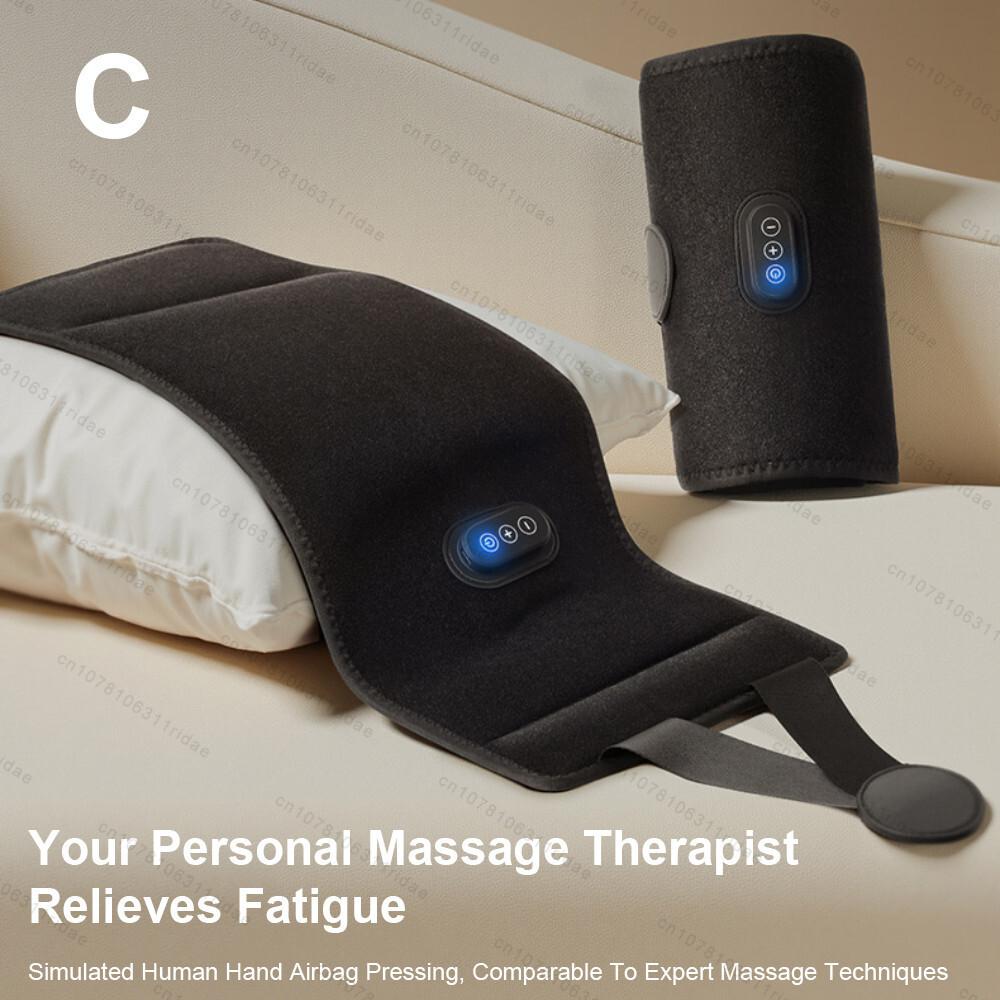 

Electric Leg Massager Leg-Binding Massage Device Compresstion Leg Heating Massage Foot Calf Muscle Relaxation Leg Health Care чорний