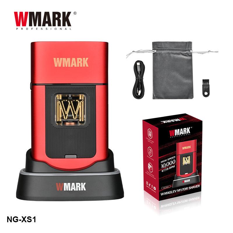 WMARK Shaver Professional Beard Trimmer Electric Shaver 10000 RPM Vector Motor Razor Shaving Machine Metal Shaver for Men NG-XS1 красный