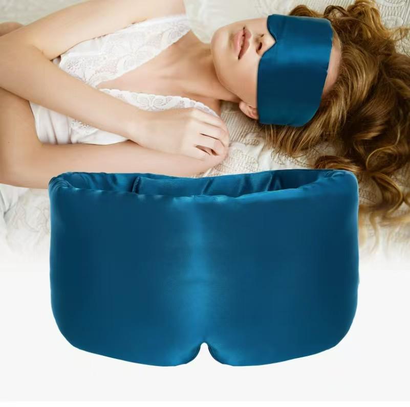 Soft, Skin-Friendly Silk Eye Mask - Full Coverage, Light Blocking, Comfortable Fit