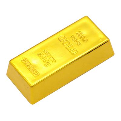 Hot Fake Plastic 999.9 Gold Bar Bullion Prop Desk Table  Decoration