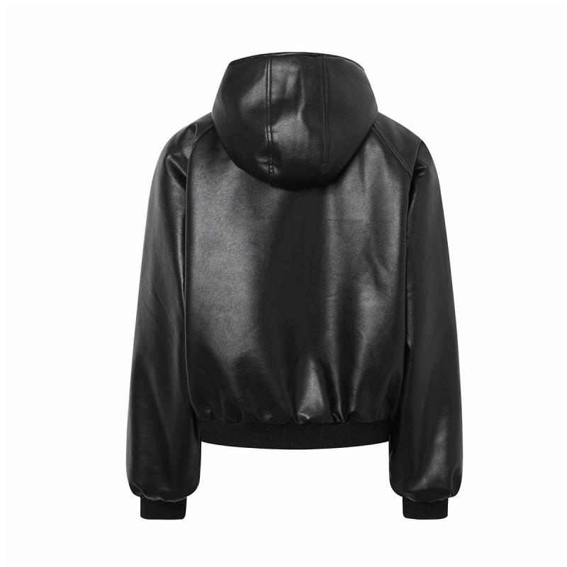 Mens Vintage Fleece Padded Bomber Jacket Hooded Winter Warm Casual Coat