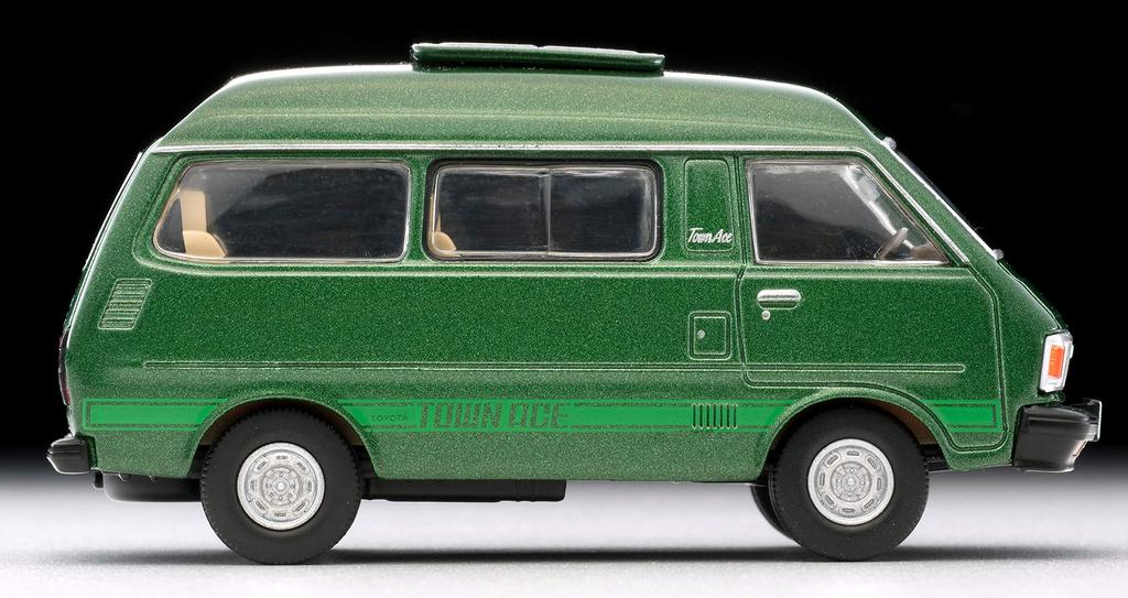 Tomytec Tomica Limited Vintage Neo Maßstab Toyota Town Ace Kombi 1800 Super Extra Modelljahr 1982 Grün Fertigmodell 1/64 LV-N104d