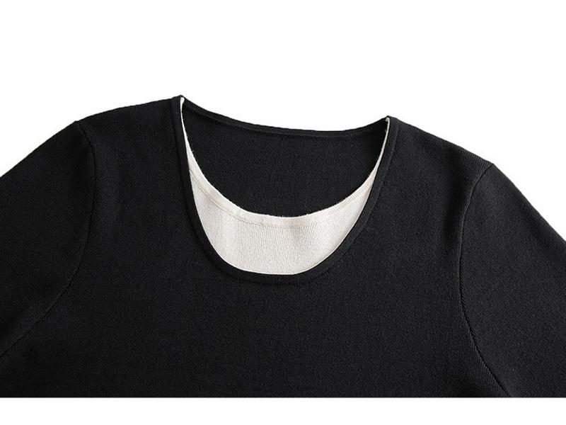 2025 Korean Style Plus Size Knit Sweater: Belly Concealing Autumn Winter Top for Women