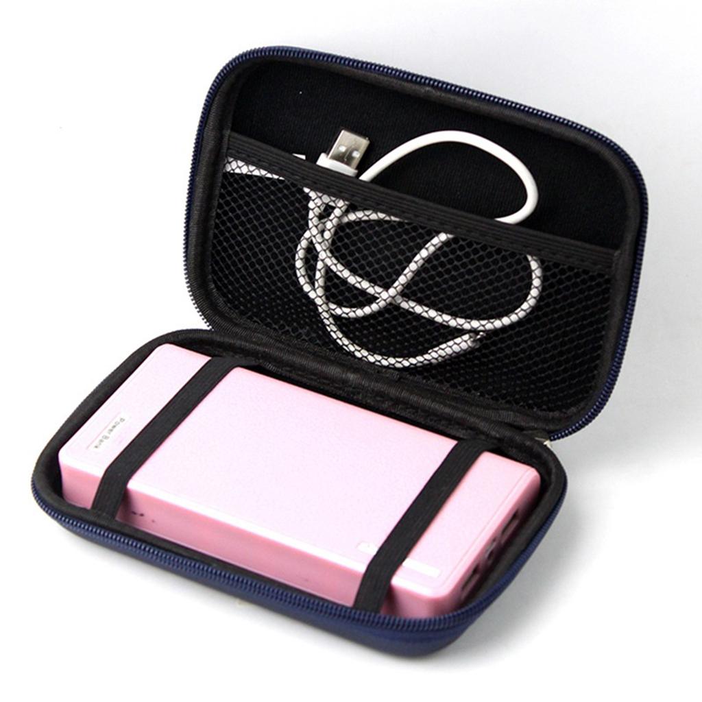 Electronics Organizer Waterproof Travel Storage Pouch Portable Bag with Zipper for Data Lines Cord Charger Power Bank