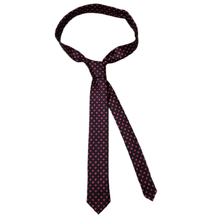 Narrow Skinny Necktie Funny Colorful Music Note Striped Print Polyester Neck Tie