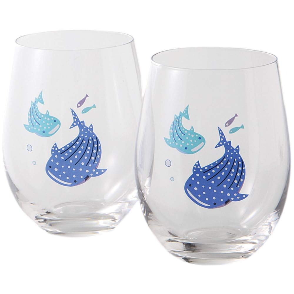 

Glass Pair Set of 2 Namima no Jinbei Thin Glass Pair Diameter x Height 12 cm 530 ml Glass Ale-net 7.2 синий