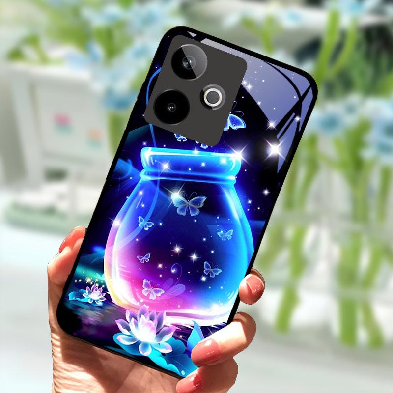 Pro Realme GT7 5G Pouzdro Nové Módní Zadní Kryt z Tvrzeného Skla Pevné PC Pouzdro na Telefon Pro Realme GT 7 Fundas Nárazuvzdorné Pouzdro