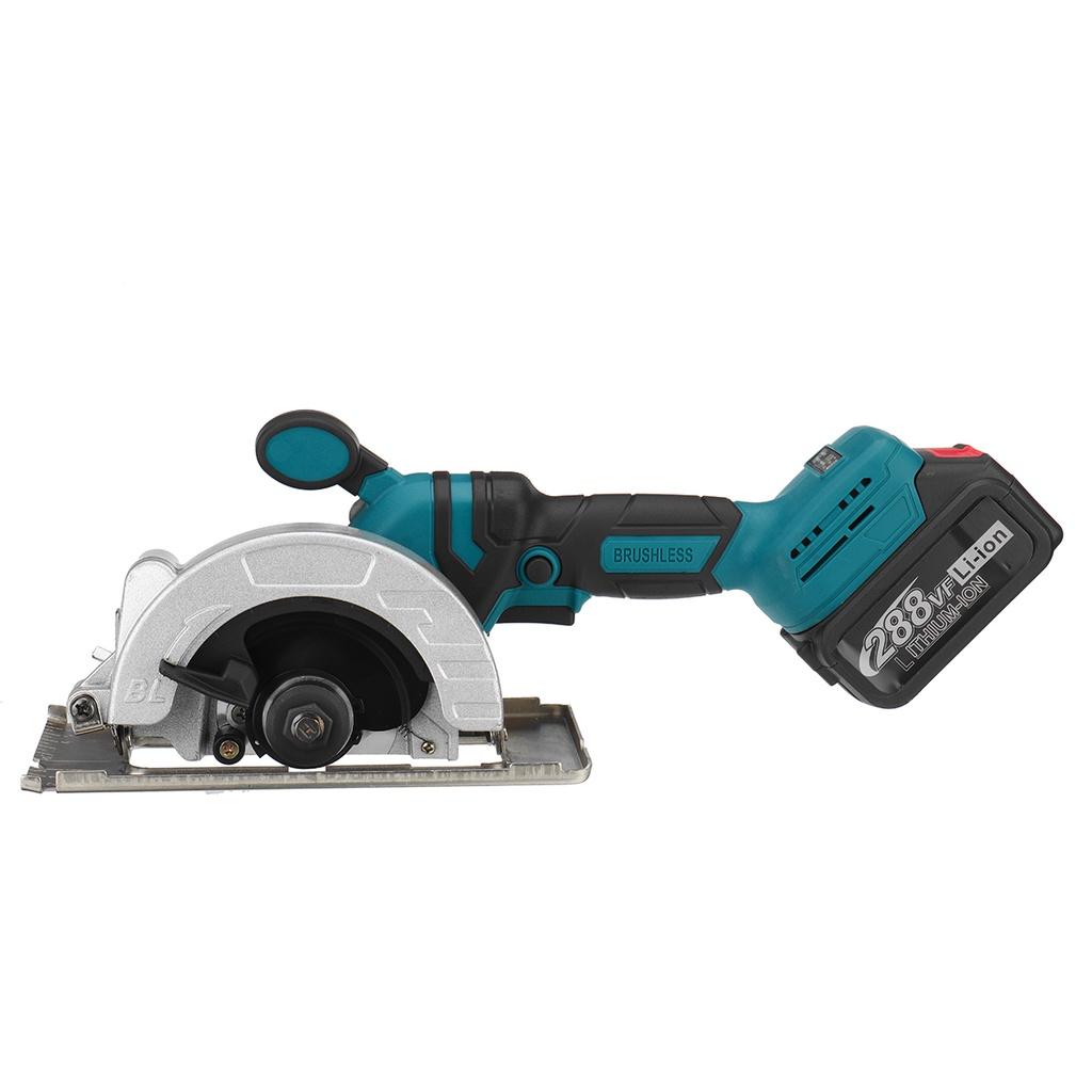 2000W 125mm Brushless Cordless Electric Circular Saw 0- 45° Adjustable Handle Power Tools Woodworking Machine Wood Cutters