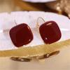 Fashion ins cold wind simple light luxury high-end ear buckle temperament geometric earrings women's small and versatile tide earrings