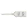 BUFFALO 2 pin power tap 3 mouth type with shutter 5m white BSTAPSH2350WH