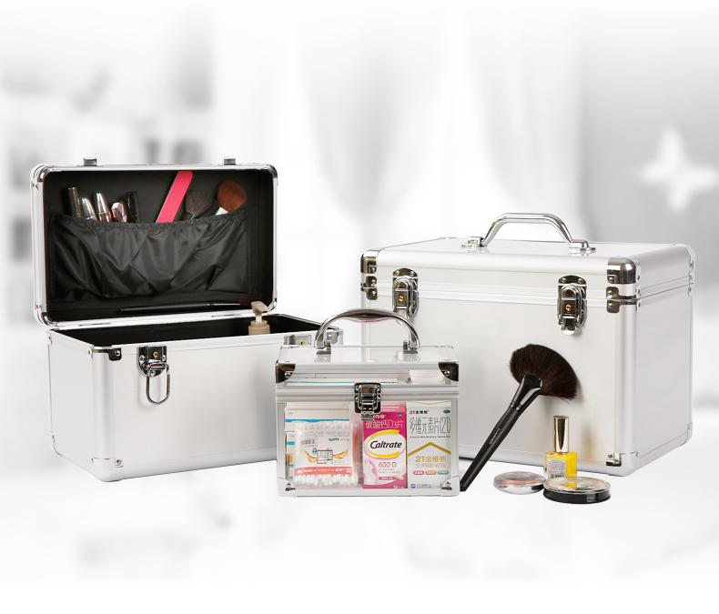 Portable Aluminum Alloy Lockable Tool and Beauty Storage Case