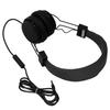 3.5mm Wired Headset with Mic Stereo Foldable Adjustable Headband Inline Control for Music Calls Games Compatible with
