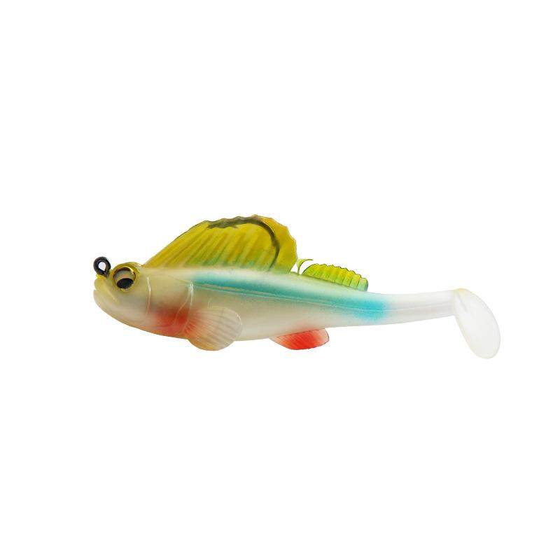 Silikon springender Fisch Anti-Hänger Bottom Pack Blei Köder 8,5 cm/14 g Köder