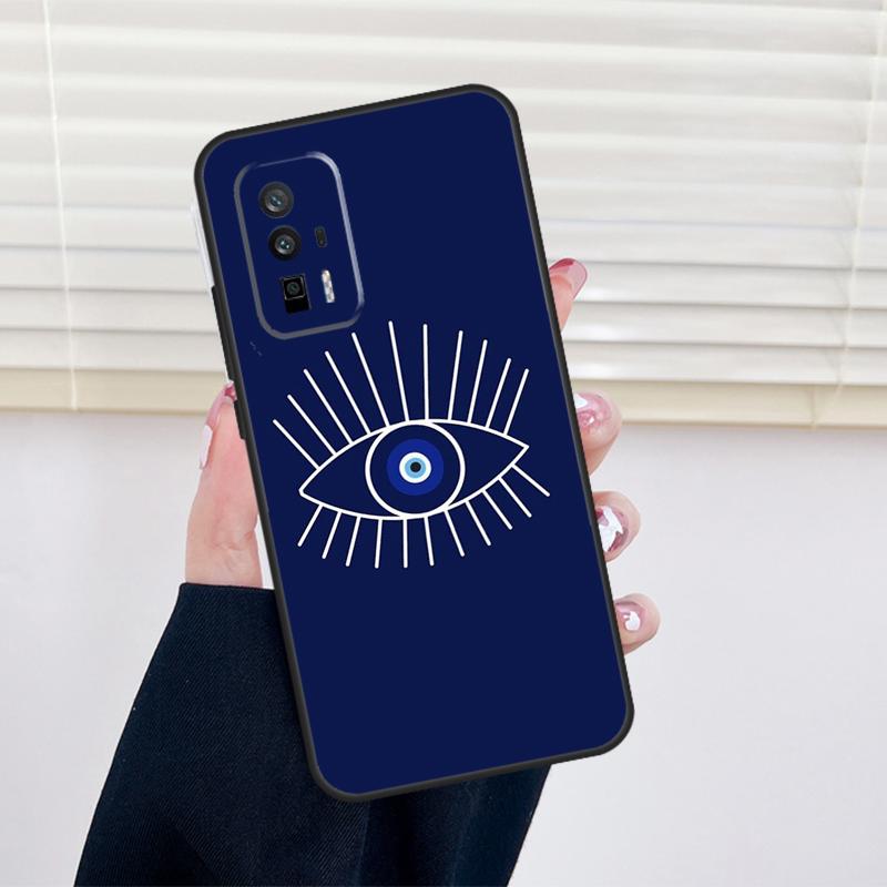 Evil Eye Cover For Xiaomi 15 14 13 Ultra 11T 12T 13T 14T Pro POCO X7 Pro X3 X5 X6 M6 F5 F6 Pro Case