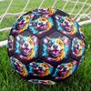 1pc Colorful Dog Art Size 5 Soccer Ball Professional Match Training Football Indoor &Outdoor Sports Ball Lightweight Durable C6583