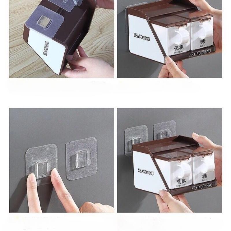 Square Adhesive Buckle without Punching Holes, Waterproof and Moisture-Proof Accessories, Seamless Adhesive Buckle