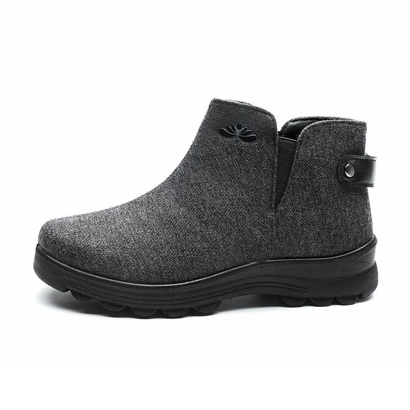 2024 New Autumn and Winter Warm Snow Boots Velvet Fashion Women's Casual Short Boots One-pedal Mother Shoes Women's Cotton Shoes