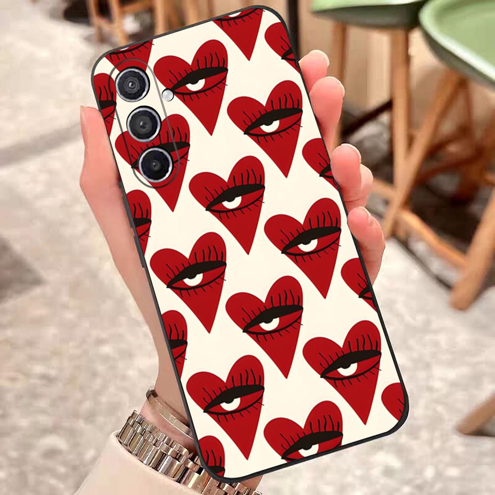Abstract Eye Shapes Phone Case For Samsung S26 S25 Edge S24 S23 S22 S21 S20 Ultra Plus Fe Galaxy Silicon Cover