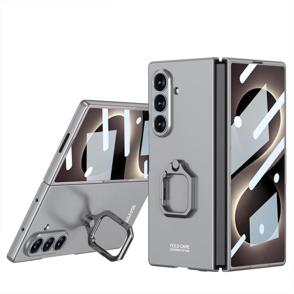 Applicable To Samsung GalaxyZ Fold8Ultra Mobile Phone Case Folding Protective Case Ring Holder Anti-drop Mobile Phone Case.
