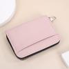 Portafoglio Portacarte di Credito Blocco RFID da Donna in Pelle con Zip Custodia per Carte Mini Portamonete Organizzatore di Carte a Fisarmonica Portafoglio Portatile