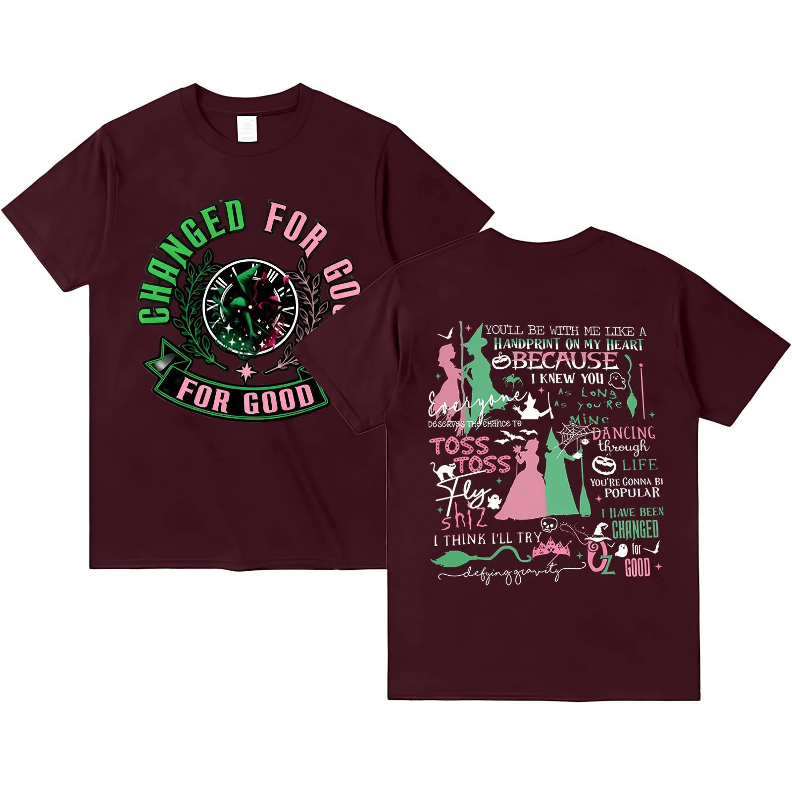 

Женская модная и повседневная футболка с длинным рукавом и принтом, с коротким рукавом XXL винный