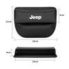 Genuine Leather Car Seat Gap Storage Box Leak-proof Organizer for Jeep Wrangler Grand Cherokee Compass Renegade Auto Accessories