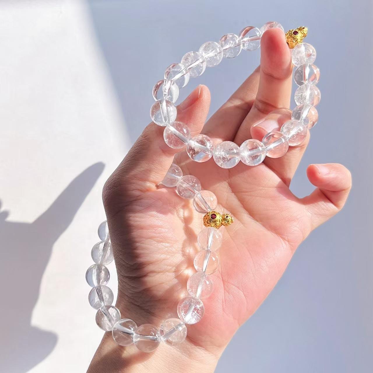10Mm Design Natural White Crystal White Asai Bracelet Bracelet