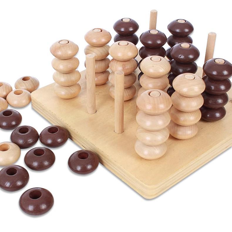 Montessori 3D Four-Finger Chess: Interactive Educational Game for Kids