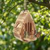 Natural Shelter Hanging Butterfly Feeder Teardrop Shaped Insect Feeder House  Outdoor Garden Use