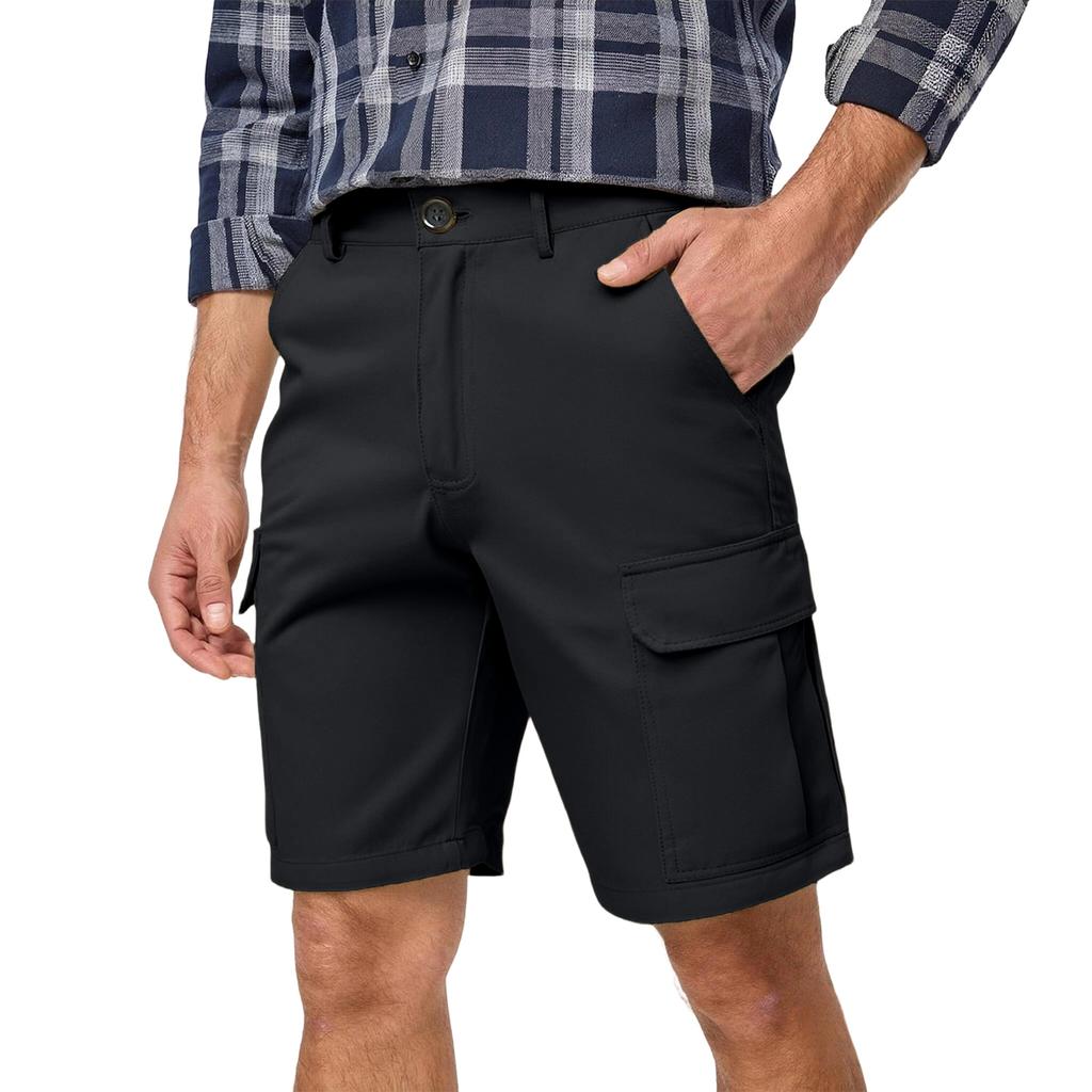 Men's Casual Sportswear -color Cargo Pants, Men's Multi-pocket Shorts
