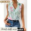 Women's Fashion Casual Sleeveless V Neck Blouses & Shirts