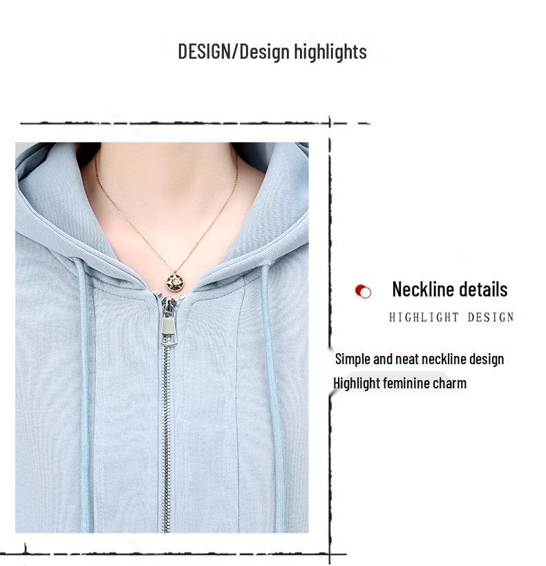 Women's Spring & Autumn 2025 Fashionable Casual Sportswear Set: Loose Sweatshirt & Wide-Leg Pants Two-Piece 