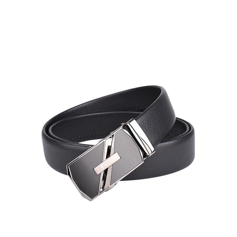 Мужской деловой кожаный ремень PLOVER с автоматической пряжкой 115cm