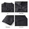 Romon Men's Casual Slim Fit Faux Leather Jacket