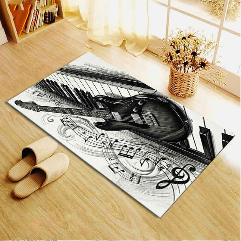 2025 New Guitar Music Carpet Rug for Living Room Bedroom Home Sofa Decoration,Kids Play Non-slip Floor Mat11
