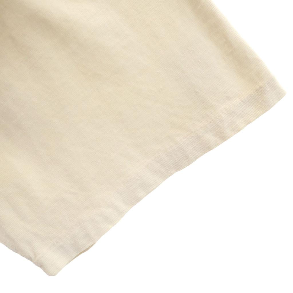 OKINA 90s Old Short sleeve T-shirt XL cream Single stitch Men's Used