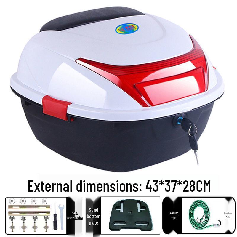 Universal Electric Vehicle Trunk & Storage Box for Motorcycles and Scooters